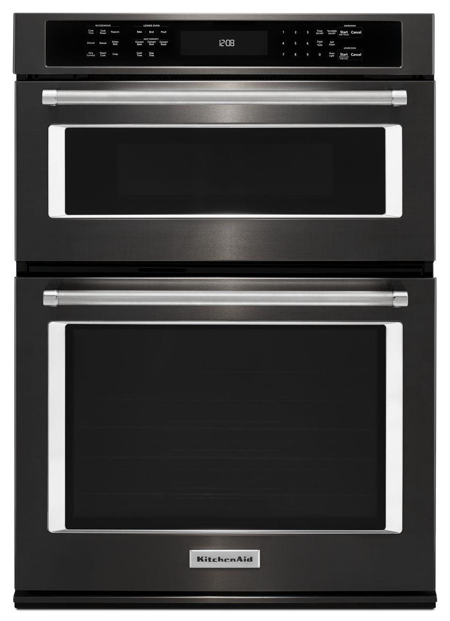 KitchenAid KOCE500EBS 30" 5.0 Cu. Ft. Convection Oven / Microwave Comination with Glass Touch